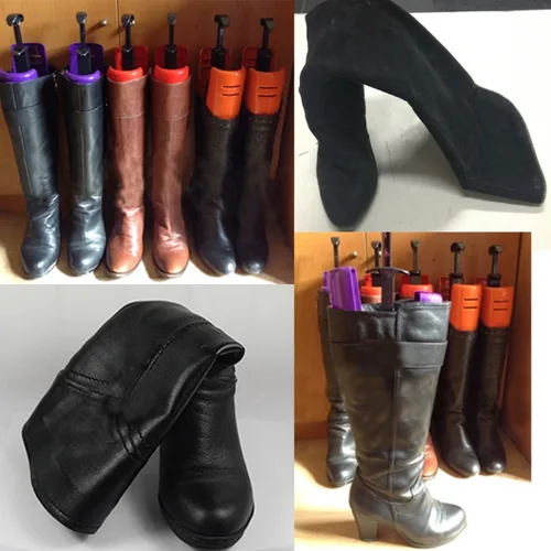 Vista 9 de NewFerU Soporte para moldeador de eje de árbol de botas, soporte reutilizable, ajustable, para botas altas (L 16.5 pulgadas, naranja)