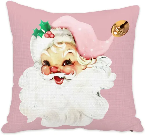 Vista 16 de SPXUBZ - Funda de almohadón navideño con gato de vacaciones de invierno con gorro rojo de Santa, funda cuadrada para sofá, cama, silla o sofá cama