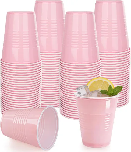 Vista 28 de WELLIFE 50 vasos de plástico dorados de 12 onzas, tazas de fiesta A-Oro
