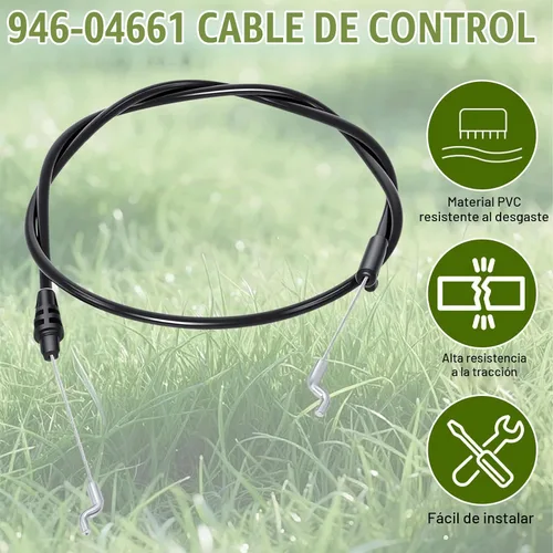 Vista 2 de Podoy 946-04661A Cable de control de cortacésped, 51 pulgadas