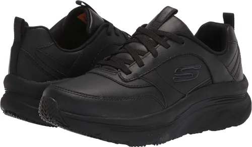 Vista 7 de Skechers Zapatos profesionales de cuidado de la salud con cordones para mujer, Negro