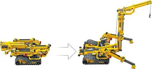 Vista 7 de LEGO Technic 42097 Kit de construcción de grúa sobre orugas compacta (920 piezas)