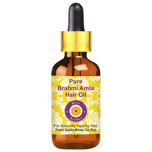 Vista 18 de dève herbes Pure Brahmi Amla - Aceite para el cabello con cuentagotas de vidrio 0.2 fl oz (0.16 oz)