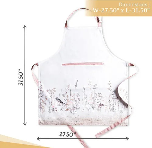 Vista 134 de Maison d' Hermine Delantales para mujer con bolsillo, 100% algodón (27.50 x 31.50 pulgadas)