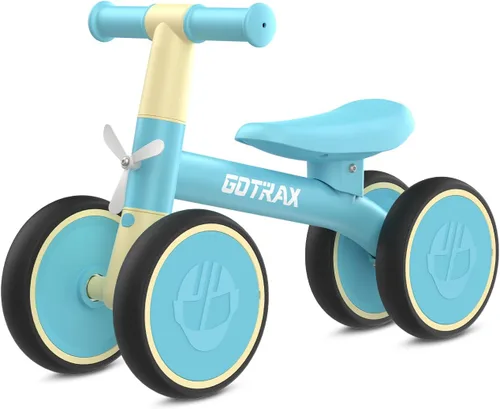Vista 12 de Gotrax Baby Balance Bike, 7" Silent Wheels, First Gift for Toddlers 1-2 Sturdy Steel Frame, Quick 2-Min Assembly, CPC Certified, Soft Edges, Comfy
