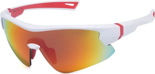 Vista 10 de maivnz Gafas de sol de béisbol juveniles para niños, UV400 para niñas, gafas de sol de sóftbol para niñas, niños de 6 a 8 a 12 a 14 años, gafas