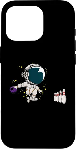 Vista 20 de Astronaut Bowling Player Bowling Ball Pins Bowling Team Case for iPhone 16