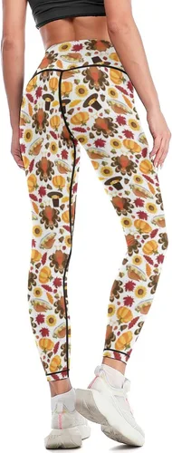 Vista 4 de Pantalones de yoga de cintura alta para mujer, elásticos en 4 direcciones, suaves, para correr, entrenamiento, pantalones deportivos de yoga