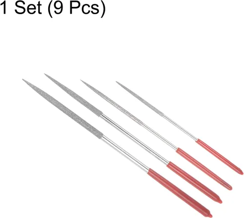 Vista 3 de uxcell Escariador de cuentas con puntas con asas de plástico rojo para ampliar agujeros, 4