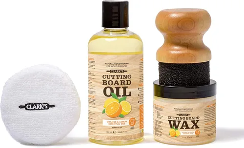 Vista 14 de CLARK'S Kit de acabado de aceite y cera para tabla de cortar de coco, fabricado con aceite de coco refinado, incluye aceite (12 onzas), cera