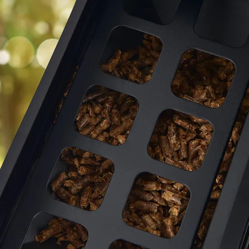 Vista 8 de Tangkula Pellets de madera de manzana 100% natural, pellets de cocina de madera de manzano con sabor a manzana ahumada para asar al aire libre