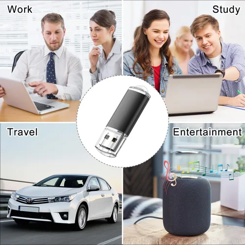 Vista 6 de RAOYI 10 unidades de 1 GB USB Flash Drive 1G Pen Drive USB 2.0 Memory Stick Thumb Drive Negro