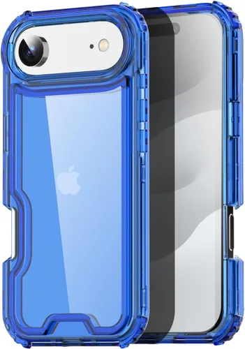 Vista 9 de AICase para iPhone 17 Transparente, Resistente Duradera de 3 Capas de Cristal Transparente [No amarillea]