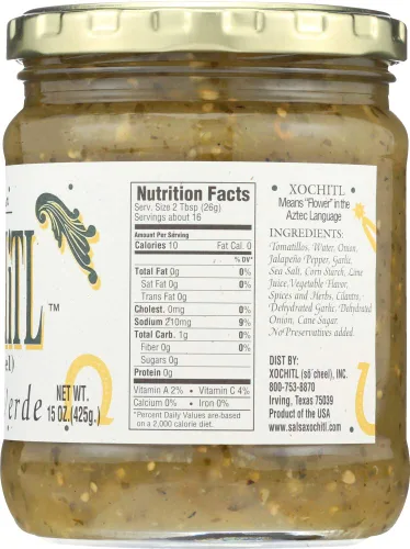 Vista 4 de Xochitl Asada Verde Salsa Medio - 15 oz
