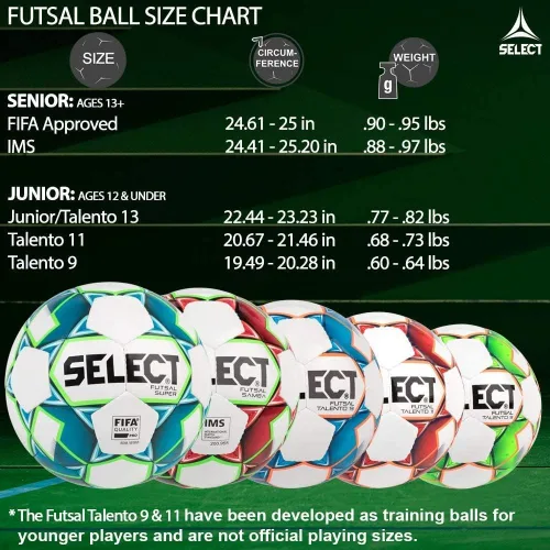 Vista 3 de Select Futsal Super TB V22 - Pelota de fútbol sala, blanco/rojo/azul, Senior/4