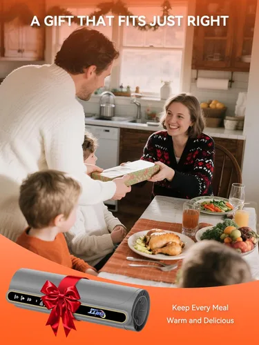 Vista 8 de Tapete de calentamiento de alimentos, 9 modos de temperatura y alambre de calefacción eléctrico mejorado, calefacción de superficie completa, tapete