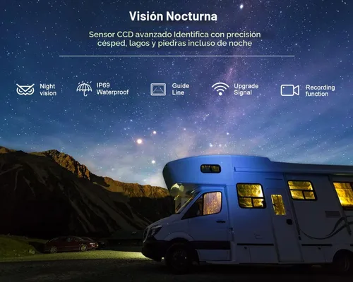 Vista 3 de Sistema de cámara de respaldo inalámbrico HD 1080P 9 pulgadas, DVR Quad Split Monitor, IP69 impermeable, cableado, cámaras de visión lateral