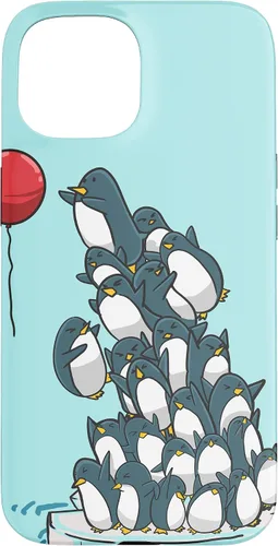 Vista 6 de Penguins Balloon Funny Sea Bird Water Animal Girls Gift Case for iPhone 17