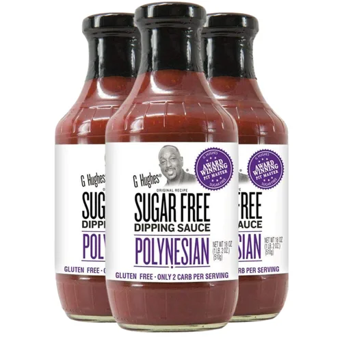 Vista 11 de G Hughes Salsa de chile dulce sin azúcar de 18 onzas (paquete de 3) Salsas de inmersión y adobos que son libres de gluten, bajas en carbohidratos