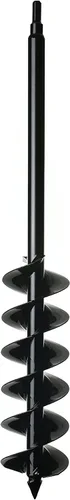 Vista 3 de Power Planter Broca de taladro de jardín de longitud extendida, 3 x 24 pulgadas con unidad hexagonal antideslizante de 1/2 pulgada, taladro