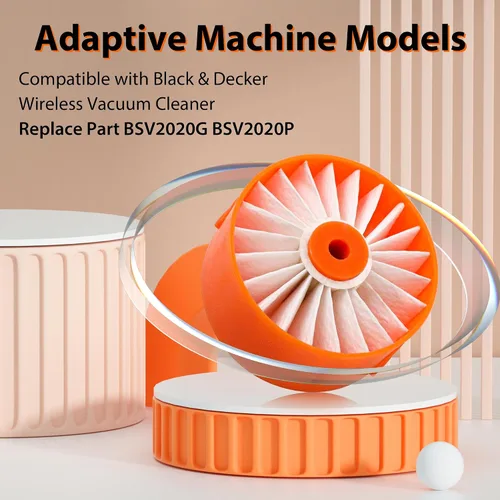 Vista 3 de Paquete de 4 filtros HEPA N858184 actualizados de repuesto compatibles con aspiradora inalámbrica Craftsman V20 CMCVS001D1, para Black & Decker