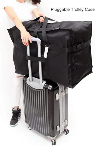Vista 7 de Bolsa de viaje plegable, extra grande, bolsa de viaje para hombres y mujeres, caja de mudanza, aviones, hospital, tienda de campaña