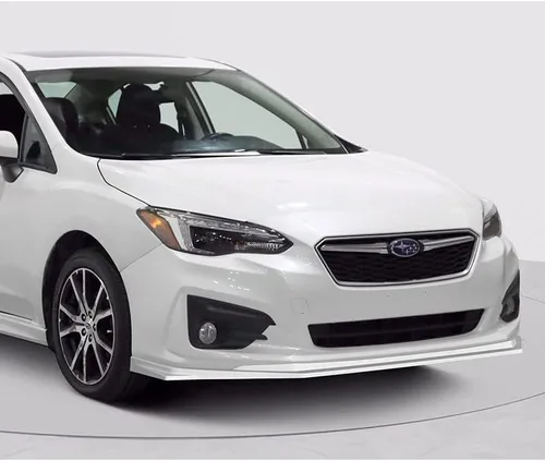Vista 6 de Kit de 3 labios para parachoques delantero compatible con Subaru Impreza 2017 - 2019, alerón de protección de moldura divisora estilo ST, difusor