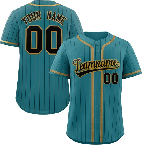 Vista 33 de Camiseta de béisbol de rayas finas personalizada hipster hip hop, camisetas deportivas con nombre y número del equipo personalizado para hombres