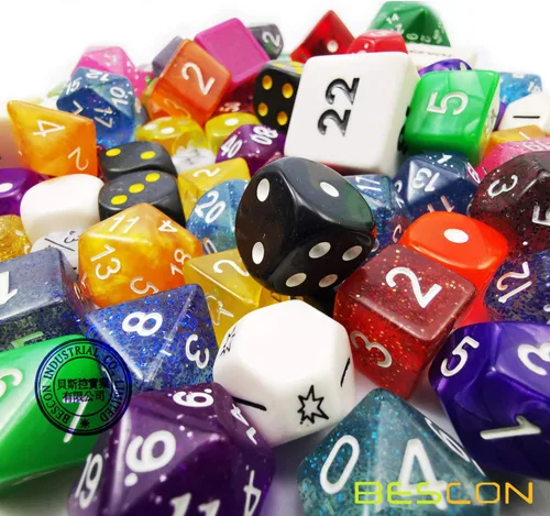Vista 6 de Bescon Big Better Rechts Dice Pack 100+, Second Dice Set 100pcs 100pieza(s)