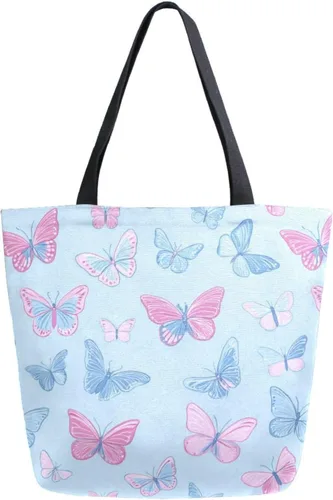 Vista 14 de Bolsa de comestibles de lona de cereza japonesa Bolso de libro casual de hombro