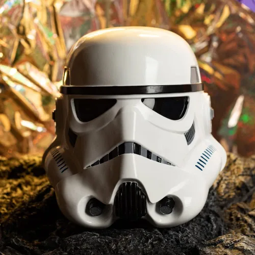 Vista 3 de Imperial Stormtrooper - Máscara de casco para adultos y niños, color negro