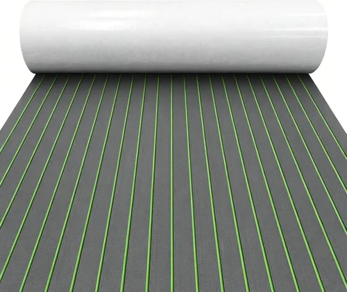 Vista 15 de Alfombra de espuma EVA para cubierta de 94 x 45/35/16 de teca sintética, antideslizante, autoadhesiva, tapete de espuma para lanchas de motor