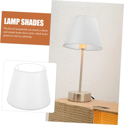 Vista 6 de DOITOOL Pantalla de lámpara de pie de color sólido, pantalla de araña de burbujas para lámpara de mesa, pantalla de tambor, pantalla de piso