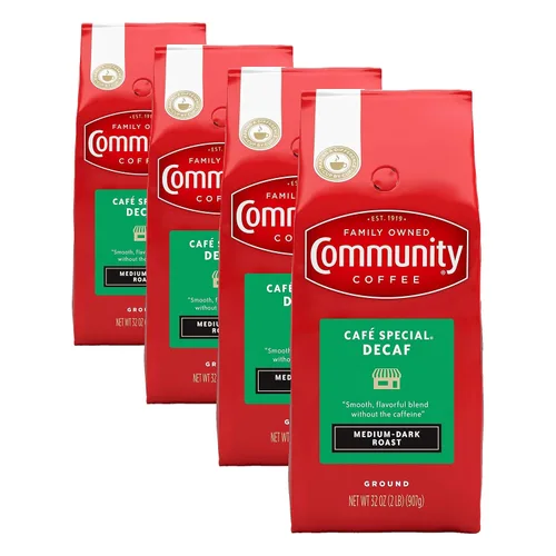 Vista 12 de Community Coffee Café Especial Descafeinado Molido, Tostado Medio Oscuro, Bolsa de 12 Onzas (Paquete de 1)