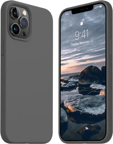 Vista 26 de JELE Funda a prueba de golpes diseñada para iPhone 11, funda de teléfono de silicona líquida con [forro de microfibra suave antiarañazos]