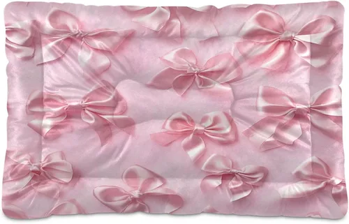 Vista 16 de Almohadilla de cama para mascotas con estampado de vaca 3D, tapete suave para cama de perro con parte inferior antideslizante, almohadilla de jaula