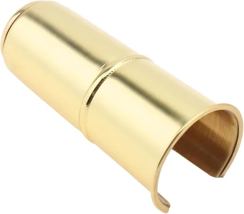 Vista 7 de Tapa protectora para boquilla de saxofón alto, tapa de boquilla de saxofón alto de viento de madera (dorado)