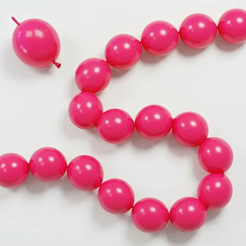 Vista 20 de Globos de Enlace Azul Claro, 60 Piezas de 6 Pulgadas Globos Pequeños de Enlace Rápido Azul Bebé para Hacer Pared de Globos, Arco de Corazón, Globos