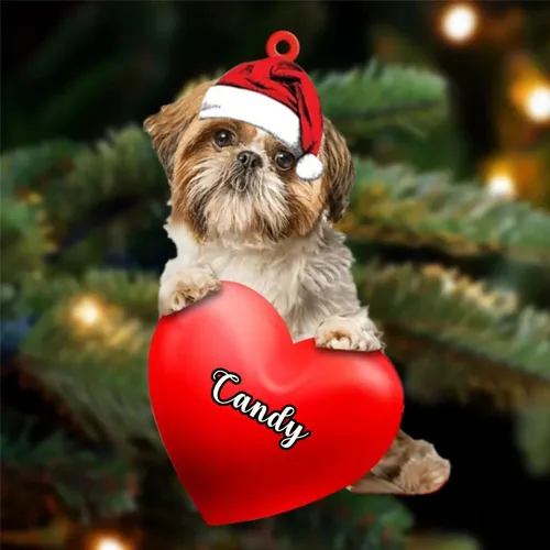 Vista 104 de Adornos de Navidad personalizados para perros, nombre personalizado, adorno de Malamute de Alaska, adornos acrílicos, regalos de Navidad, amantes