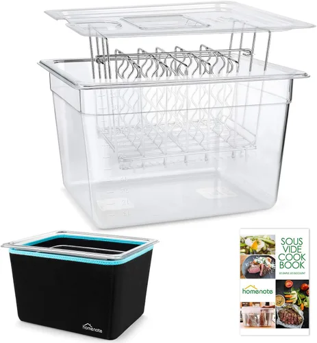 Vista 11 de HOMENOTE - Recipiente grande para Sous Vide con tapa, kit completo de accesorios de 26 cuartos de galón