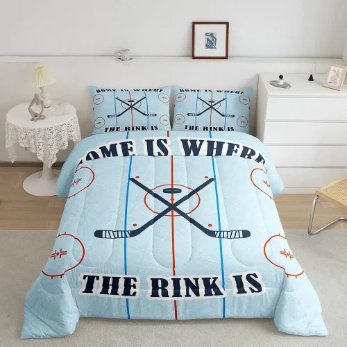Vista 52 de Homewish Juego de edredón de juegos deportivos de pelota, tamaño twin, juego de ropa de cama de béisbol y baloncesto, 2 piezas para niños