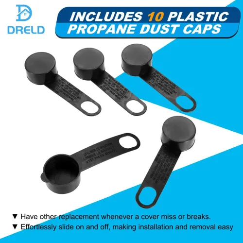 Vista 7 de Tapones antipolvo para válvula de tanque de propano QCC1 para medidor de válvula de llenado LP OPD, 10