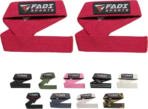 Vista 8 de Lifting Wrist Straps for Weightlifting Gym Deadlift and Pull Ups 24 Inch Cotton with 5mm Padded Neoprene for Grip Support Powerlifting Bodybuilding