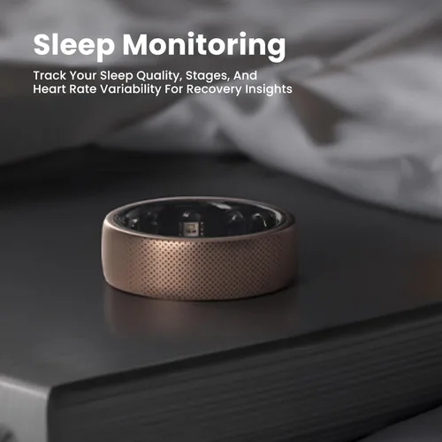 Vista 3 de Amazfit Helio Smart Ring, monitor de sueño/corazón, resistente al agua, iOS