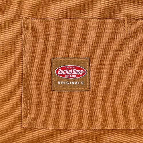 Vista 8 de Bucket Boss Bolsa de herramientas ajustable para hombre, marrón, 1 paquete de EE. UU