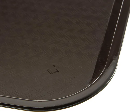 Vista 2 de CFS CT141869 Bandeja estándar para cafetería/comida rápida, 14 x 18 pulgadas, chocolate (paquete de 2)