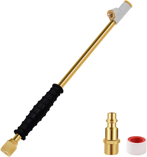 Vista 10 de Portabrocas de aire, Portabrocas de aire de 12" de alcance extendido para neumáticos, Portabrocas de aire de doble cabezal resistente para inflar