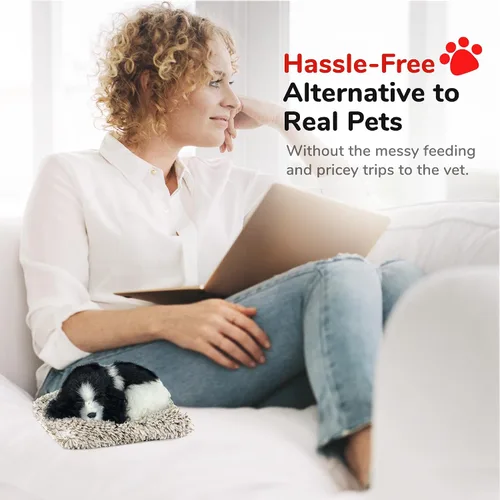 Vista 3 de Perfect Petzzz Mini Baby Cocker Spaniel, animales de peluche para niñas y niños, juguetes para perros para niños y ancianos, juguetes para mascotas