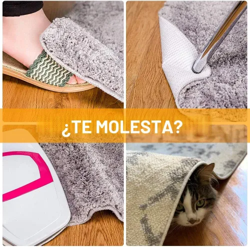 Vista 3 de Home Techpro Vacuum Tech - Base antideslizante para alfombras para pisos de madera sin daños, nuevos materiales para bases antideslizantes