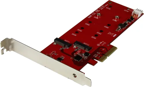 Vista 8 de StarTech Adaptador M2 PCIe SSD - x4 PCIe 3.0 NVMe / AHCI / NGFF / M-Key - Perfil Bajo y Perfil Completo - Adaptador SSD PCIe M.2, TAA (PEX4M2E1)
